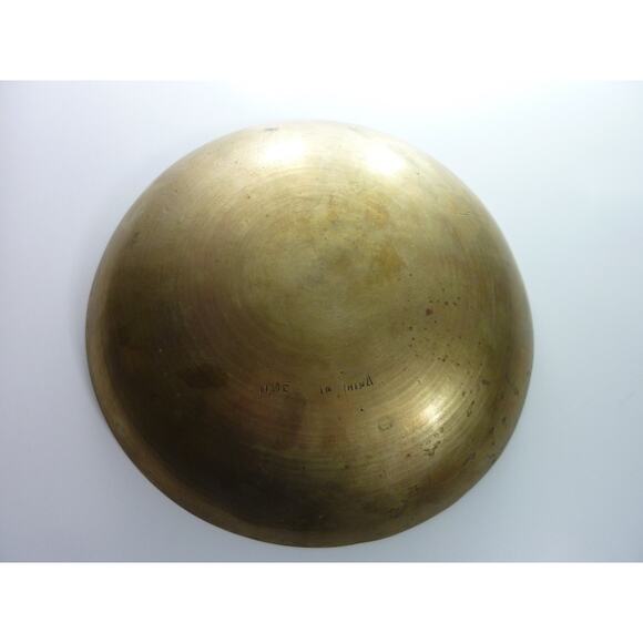 Vintage Chinese Brass Dragon Engraved Large Bowl Year of the Dragon - Picture 5 of 7